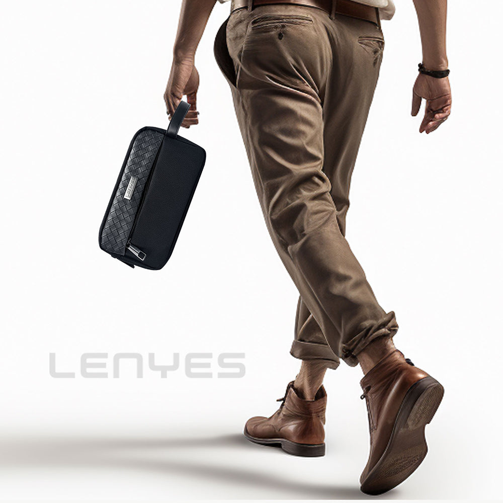 Lenyes LB551 Voyagers Serisi 1200D Polyester Kumaş Bilek Askı Kayışlı Mobil Aksesuar Çantası Lenyes LB551 Voyagers Serisi 1200D Polyester Kumaş Bilek Askı Kayışlı Mobil Aksesuar Çantası